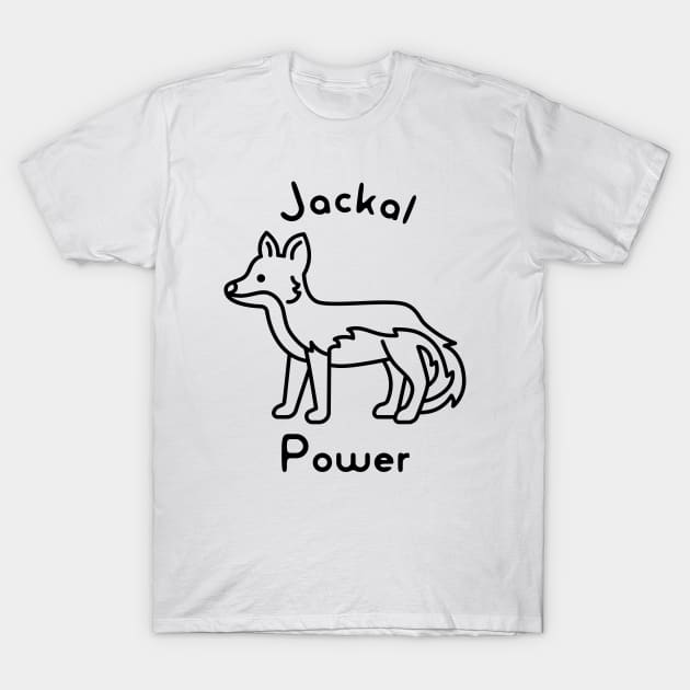 Jackal Power T-Shirt by Slightly Unhinged